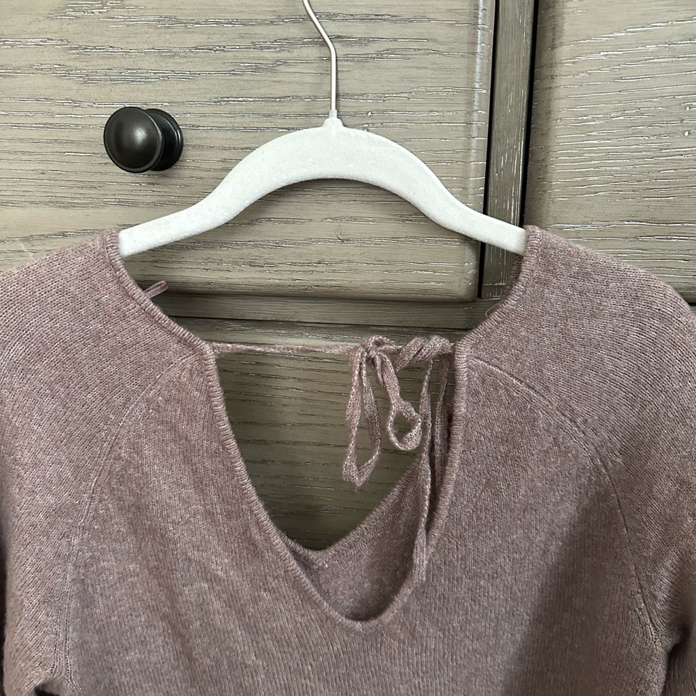 Tie-back sweater